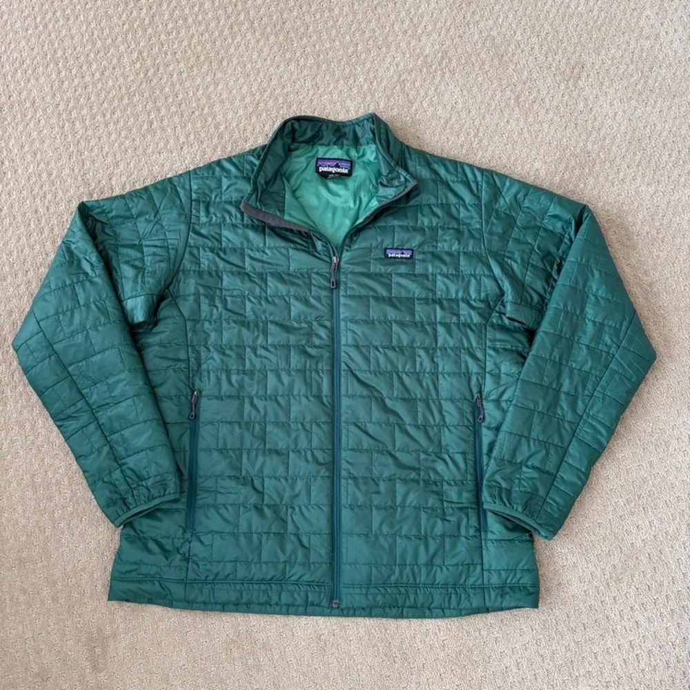 Patagonia Nano Puffer Jacket in Conifer Green Men 2XL Insulated PrimaLoft RARE